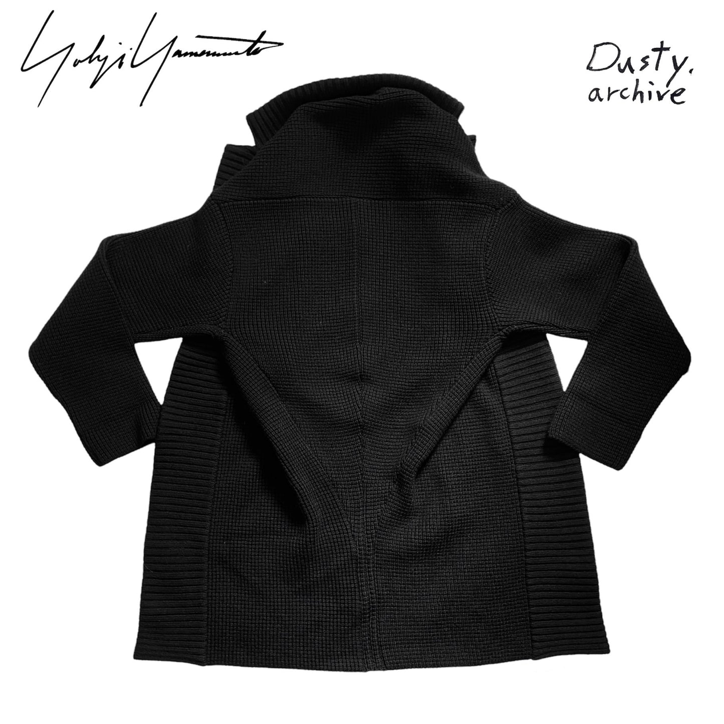 Yohji yamamoto ss12 heavyweight knit blazer cardigan jacket 2