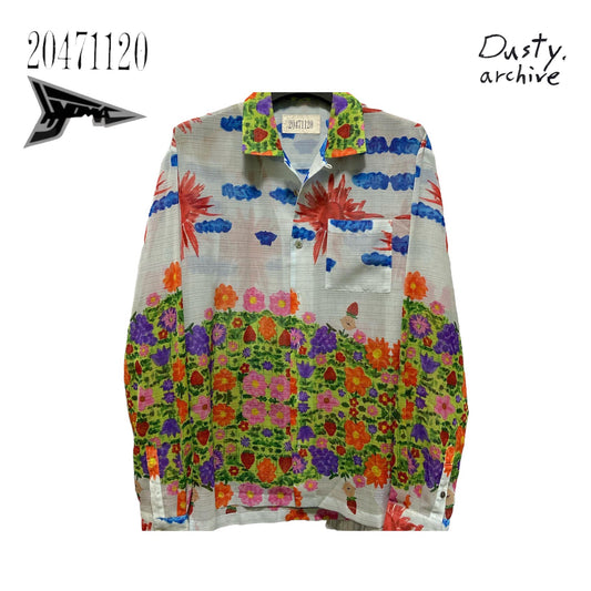 20471120 ss99 Secret flower Garden graphic shirt