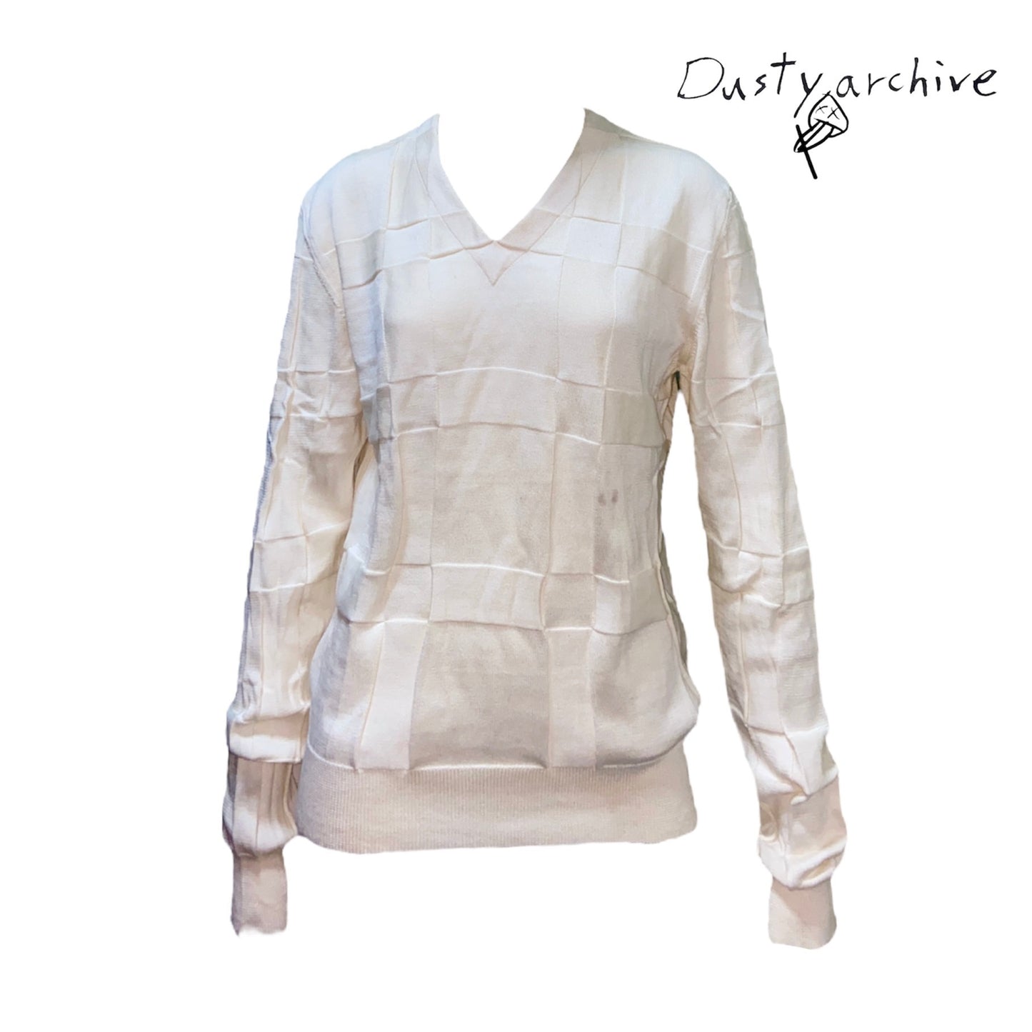 Maison martin margiela cream knit sweater S