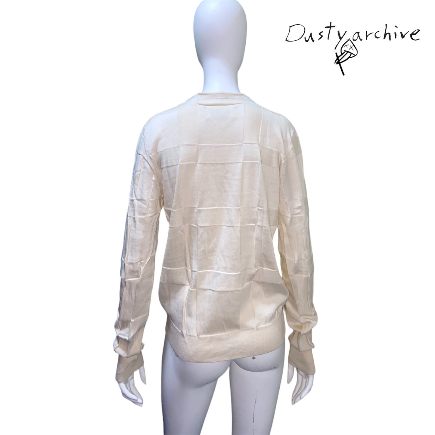 Maison martin margiela cream knit sweater S