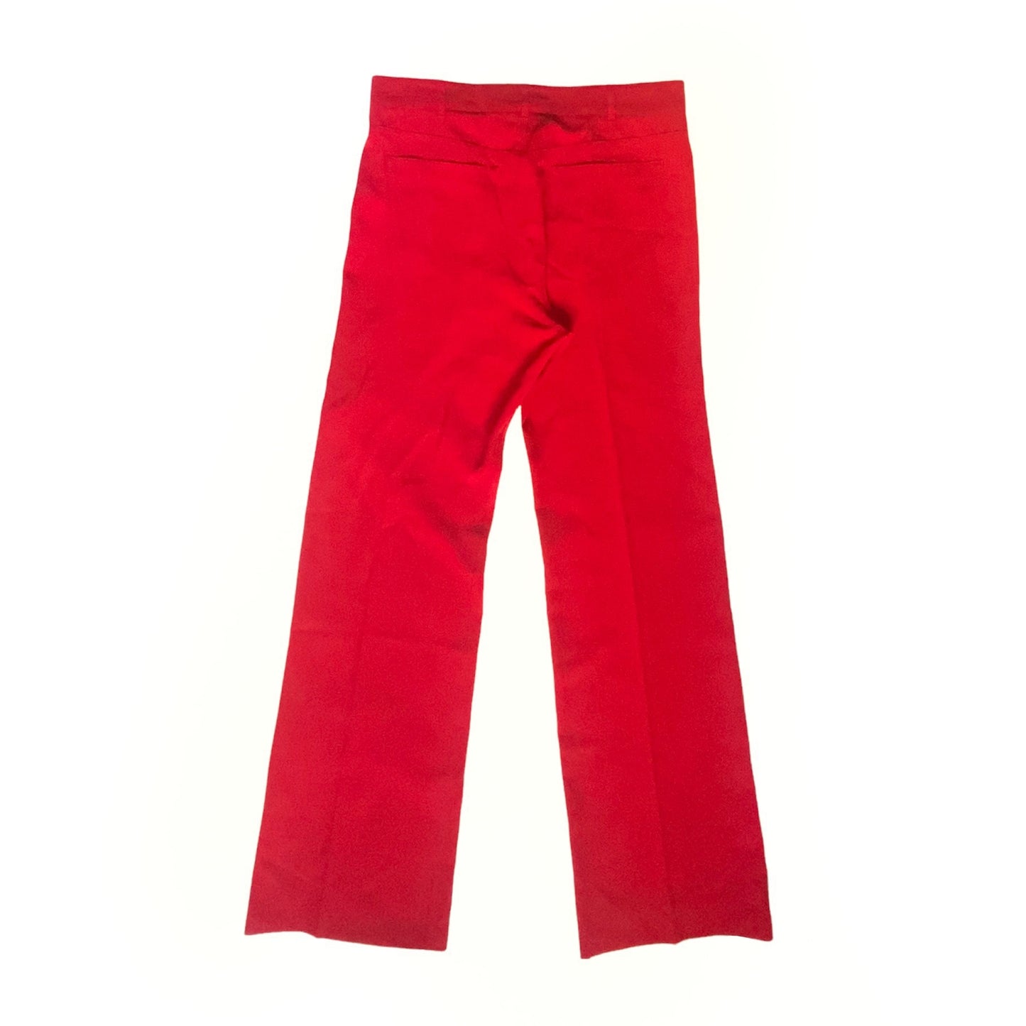 Balenciaga Bwnt ss19 runway set red 80s boxy shoulder blazer pants suit set 44