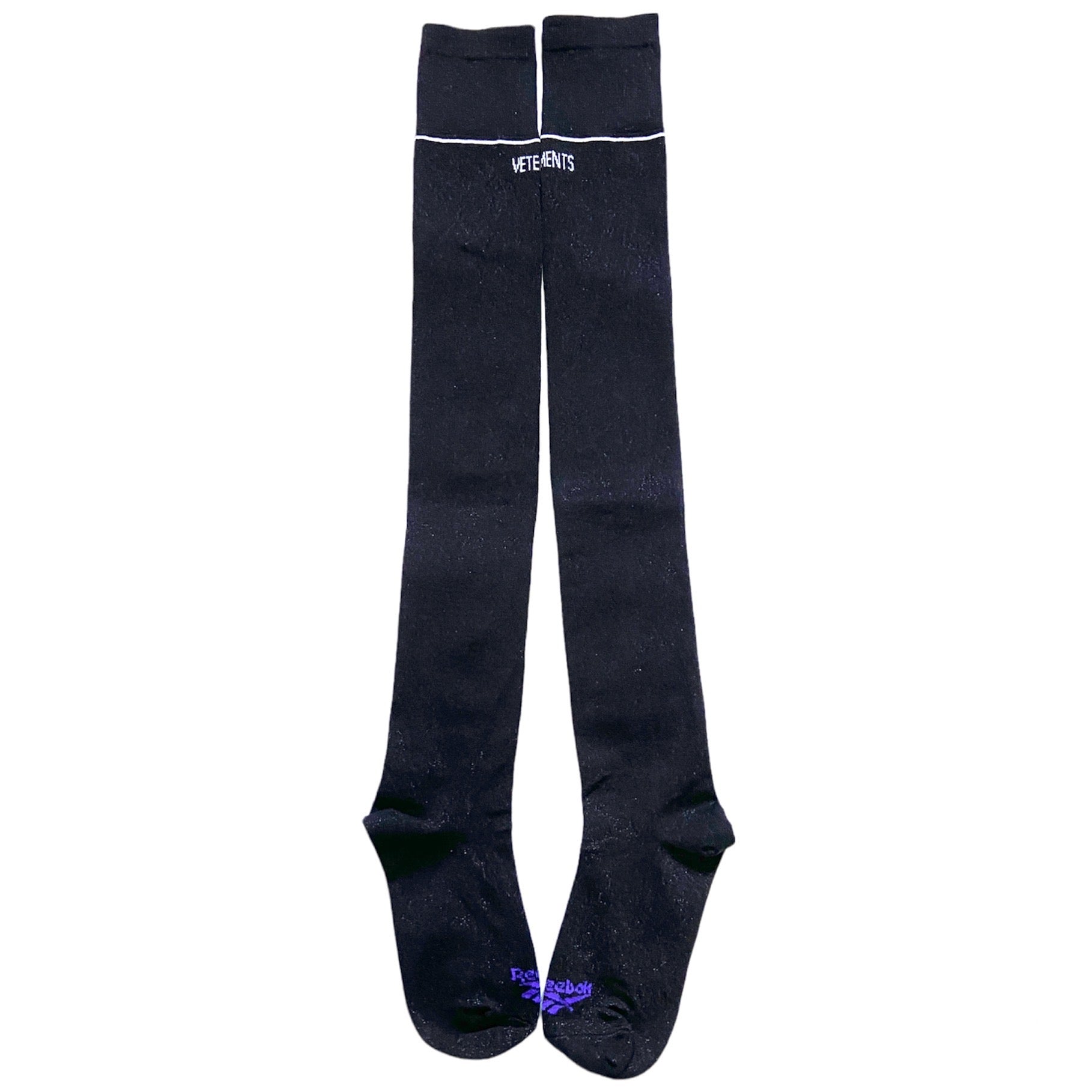Black reebok edition lurex over-the-knee socks Clearance
