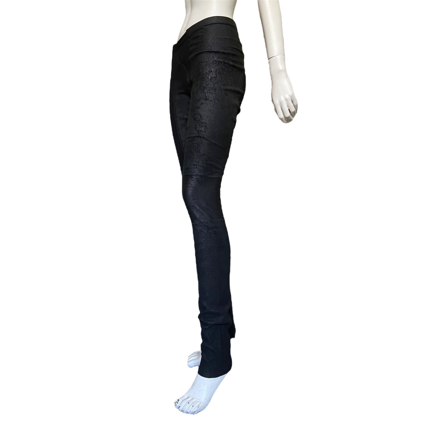 Rick owens blistered lamb leather leggings