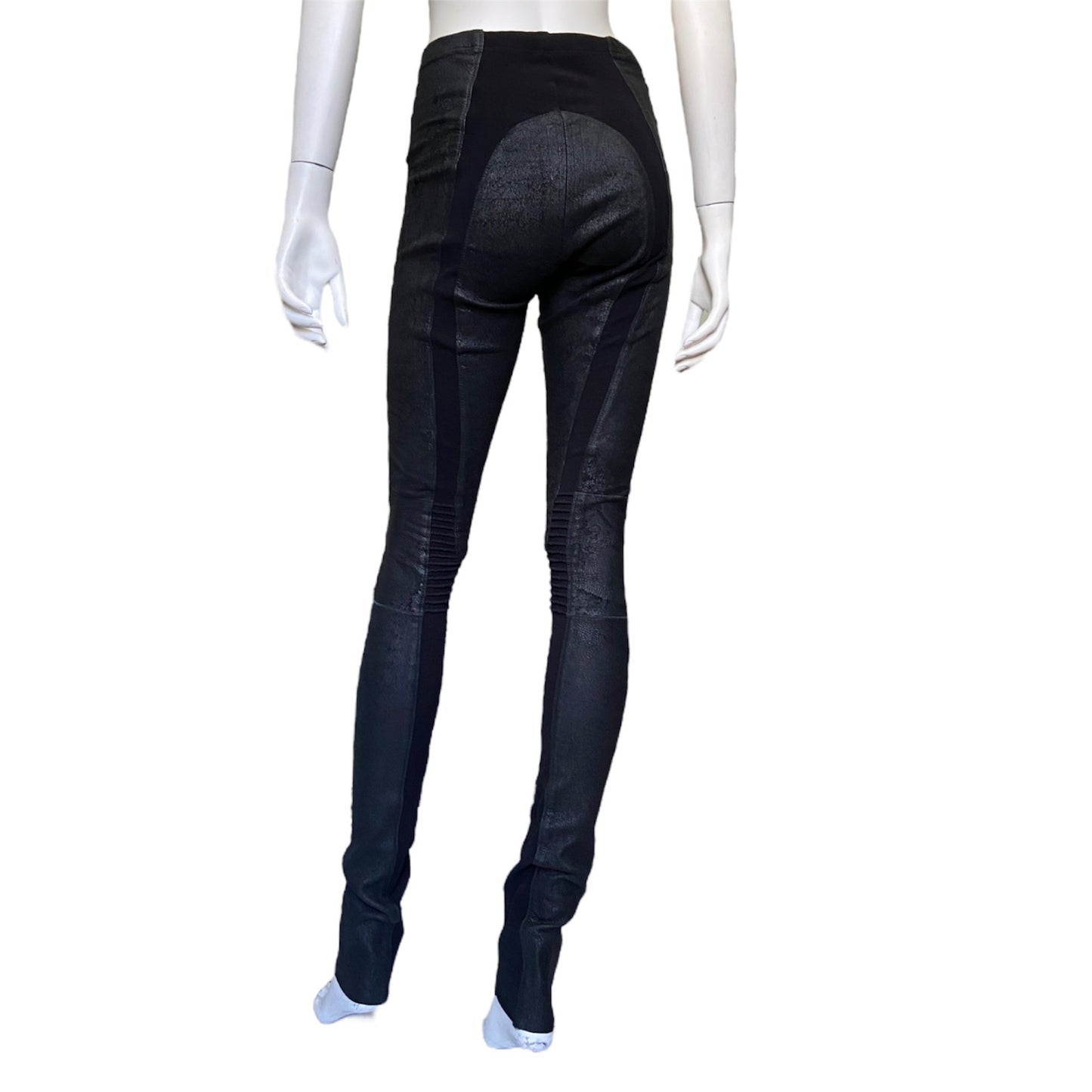 Rick owens blistered lamb leather leggings