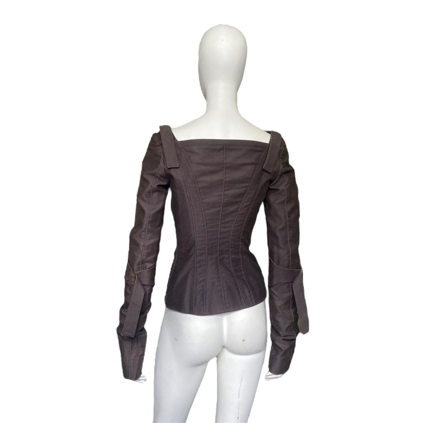 Gucci by Tom ford 2003 off shoulder corset bondage top 42