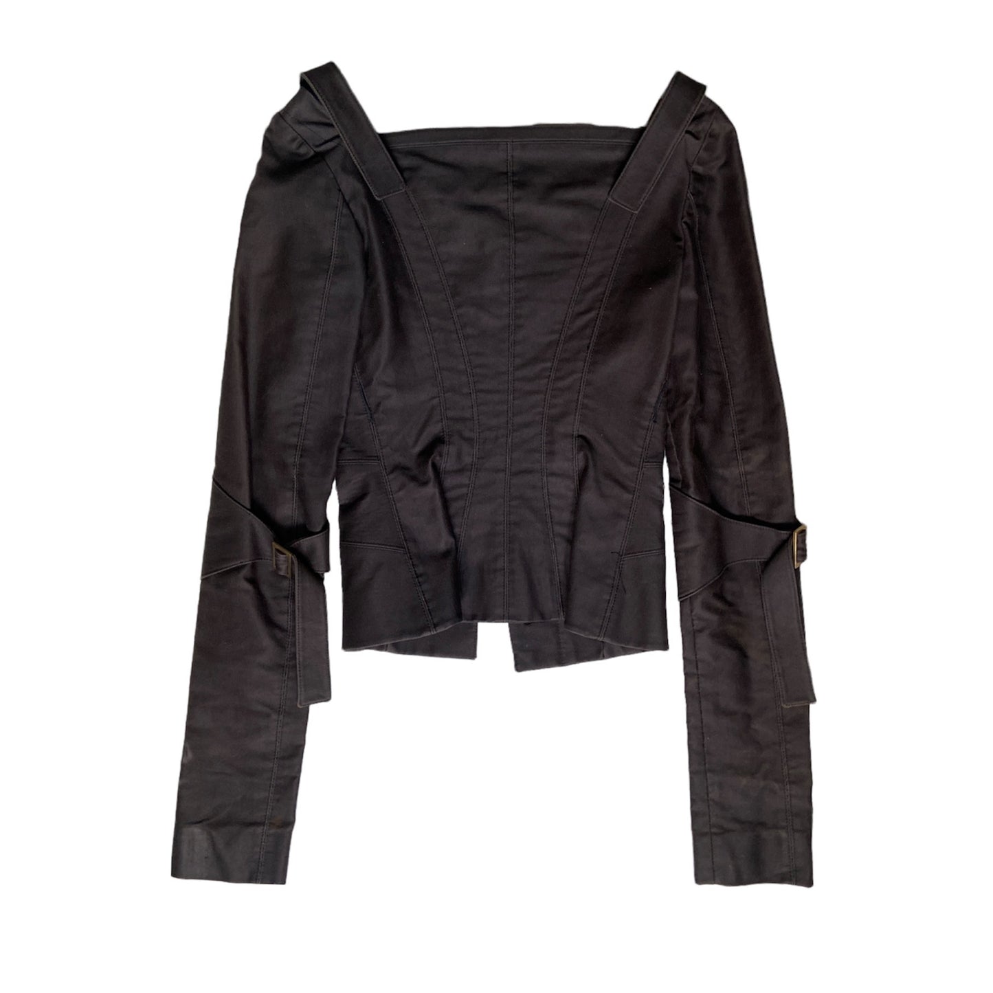Gucci by Tom ford 2003 off shoulder corset bondage top 42