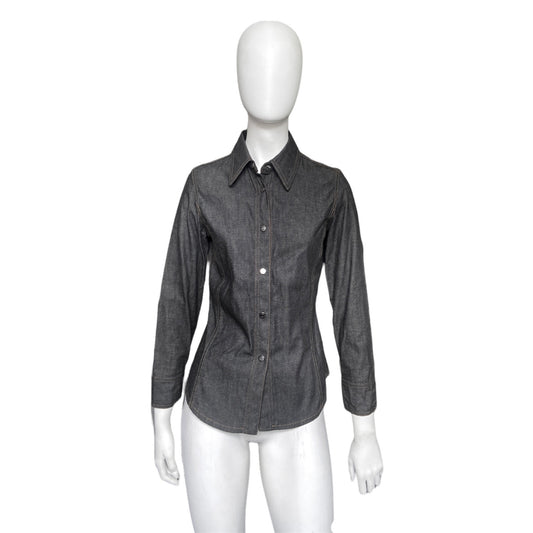 Gucci tom ford 2000 slim black denim shirt jacket