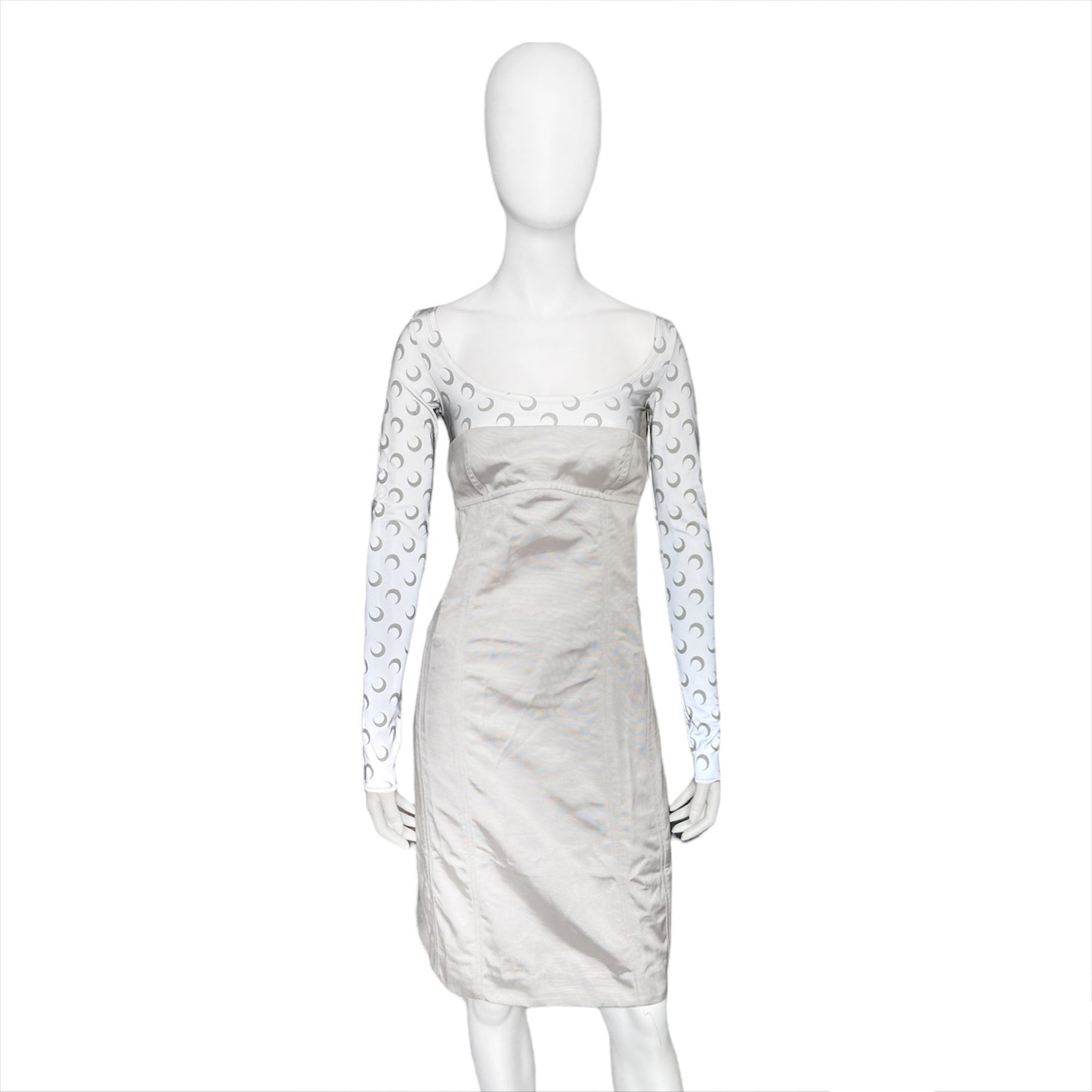 Marine Serre Fw19 moon print denim dress