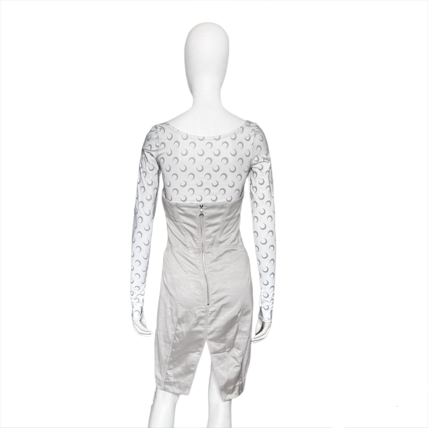 Marine Serre Fw19 moon print denim dress