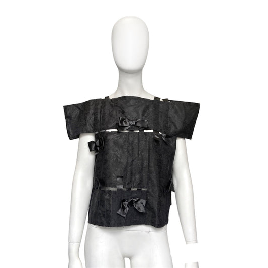 Comme des Garçons fw15 ribbons lace top Xs
