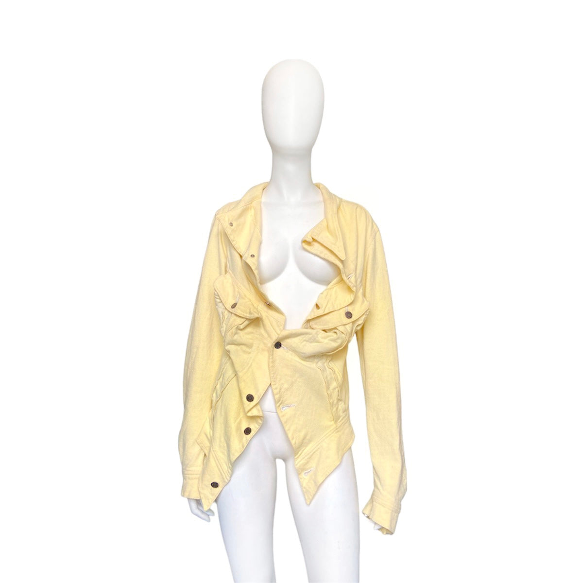 Undercover ss04 “Languid” Melted yellow denim jacket M