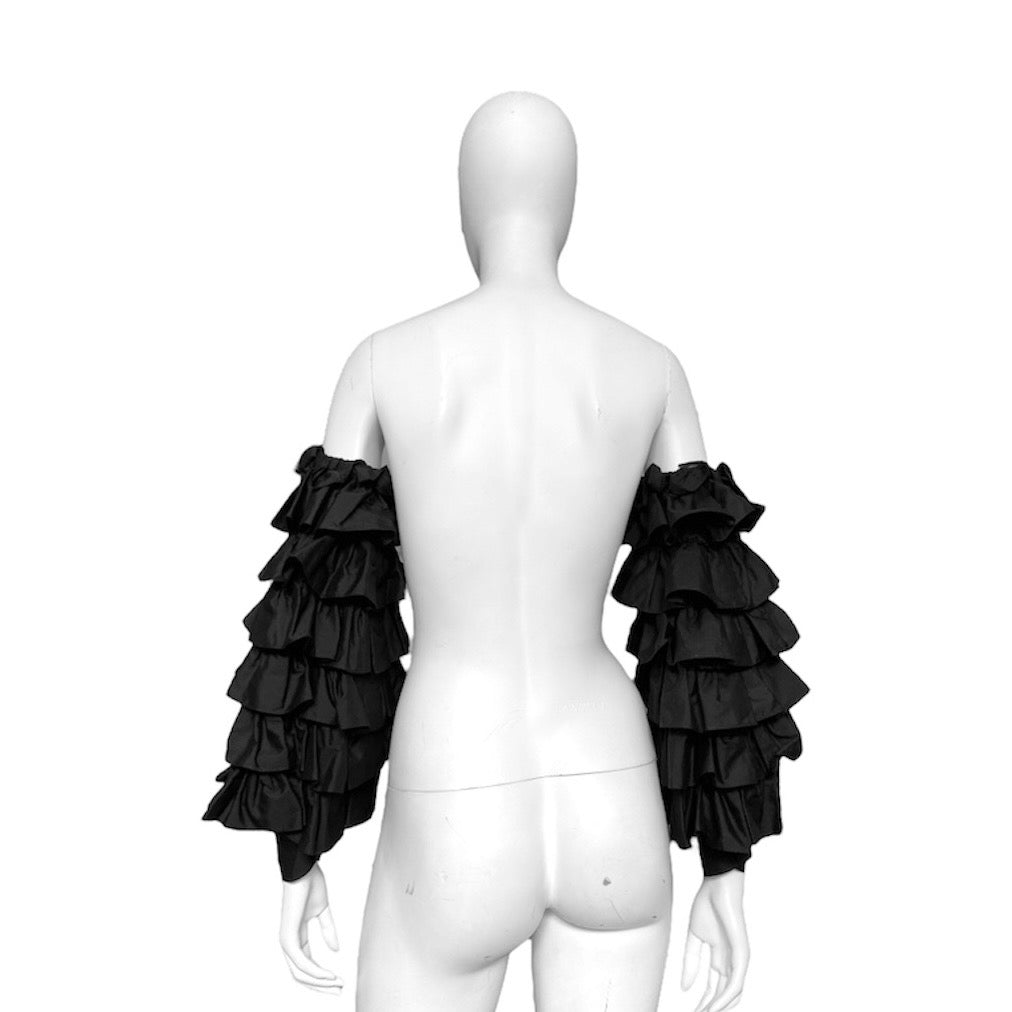 Comme des garçons ss20 ruffles flower arm sleeve