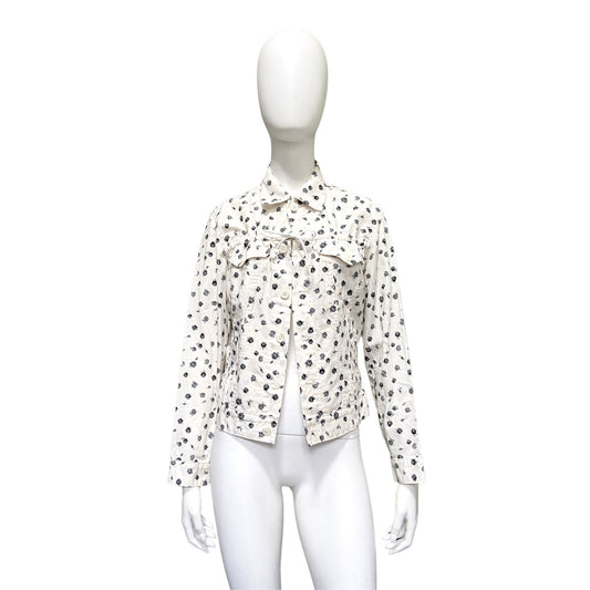 Comme Des Garçons ss02 black floral rose jacket