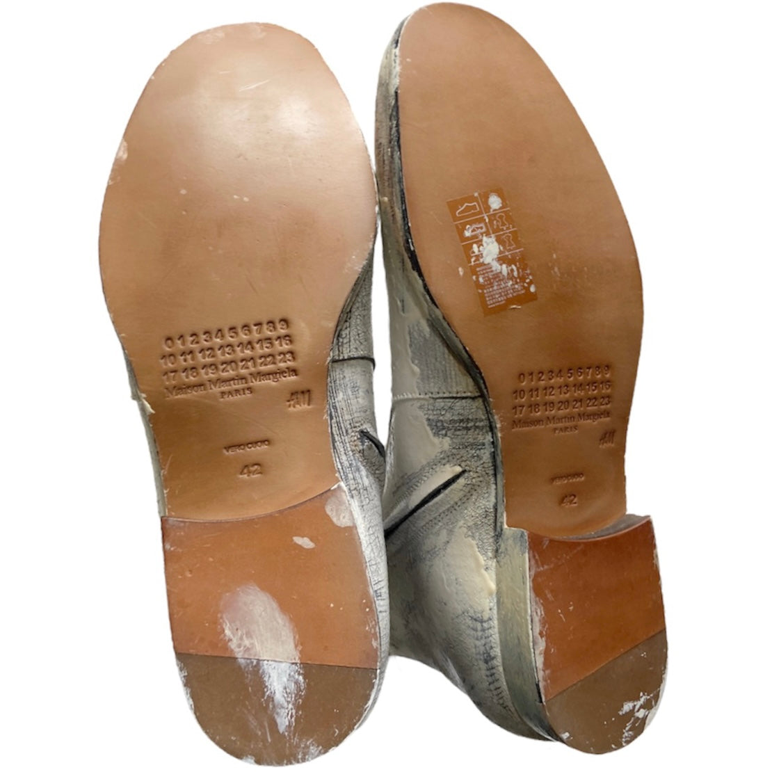 Maison Martin Margiela X H&M hand-painted boot 42