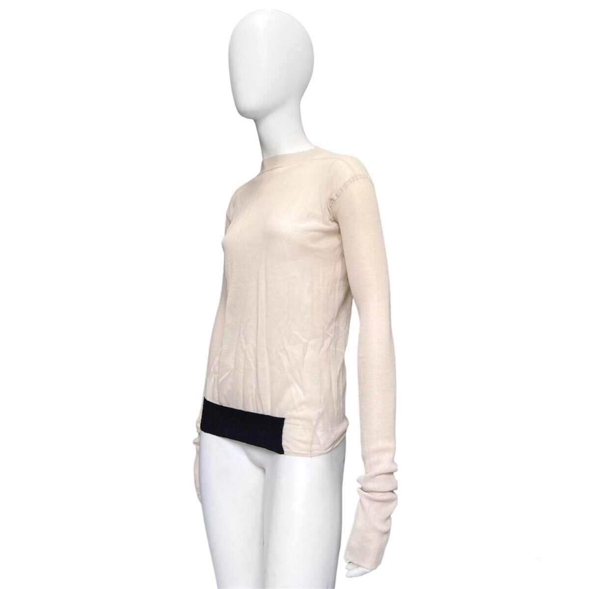 Rick owens ss14 sheer cotton top M