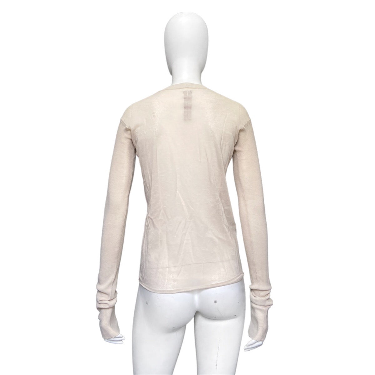 Rick owens ss14 sheer cotton top M