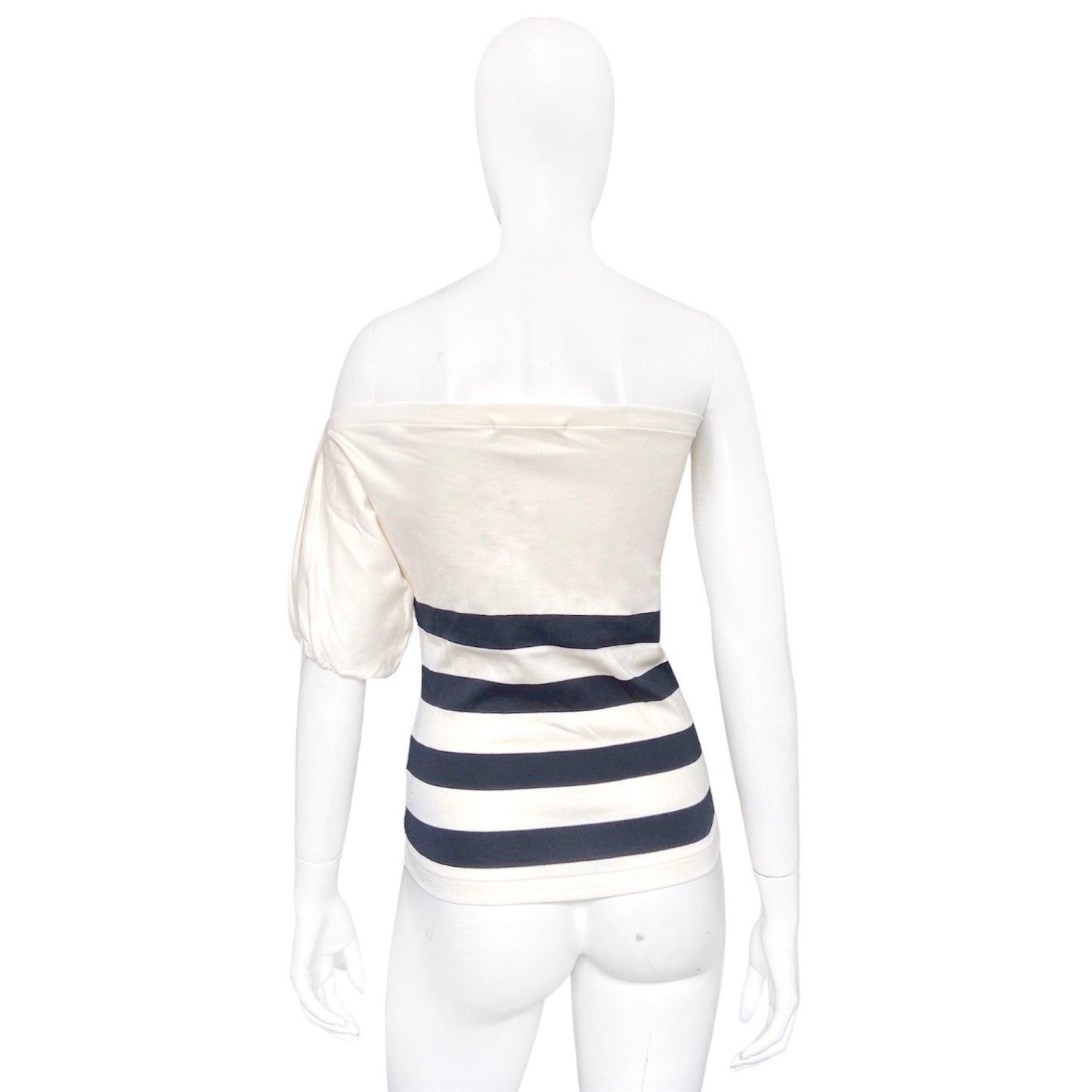 Yohji Yamamoto spring 1998 one shoulder striped top