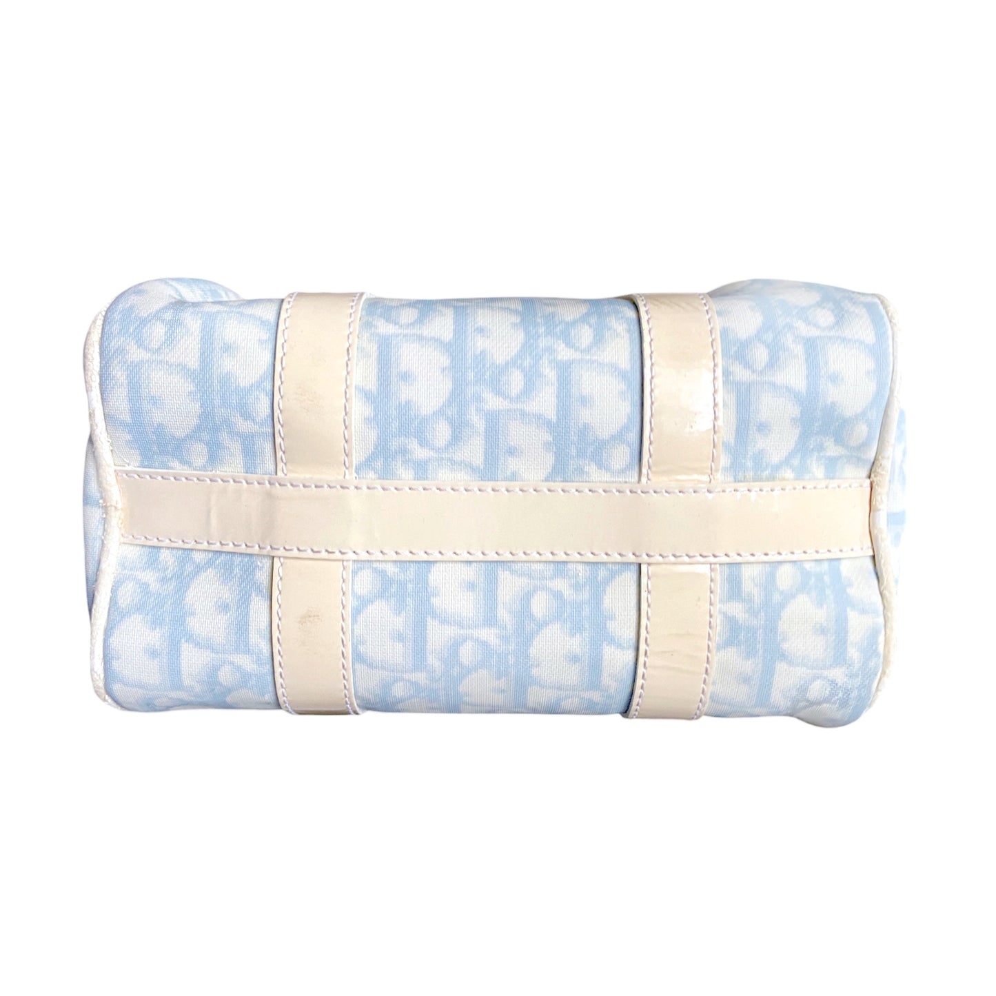 Christian Dior Galliano Spring 2005 Baby Blue Trotter Bowler Bag