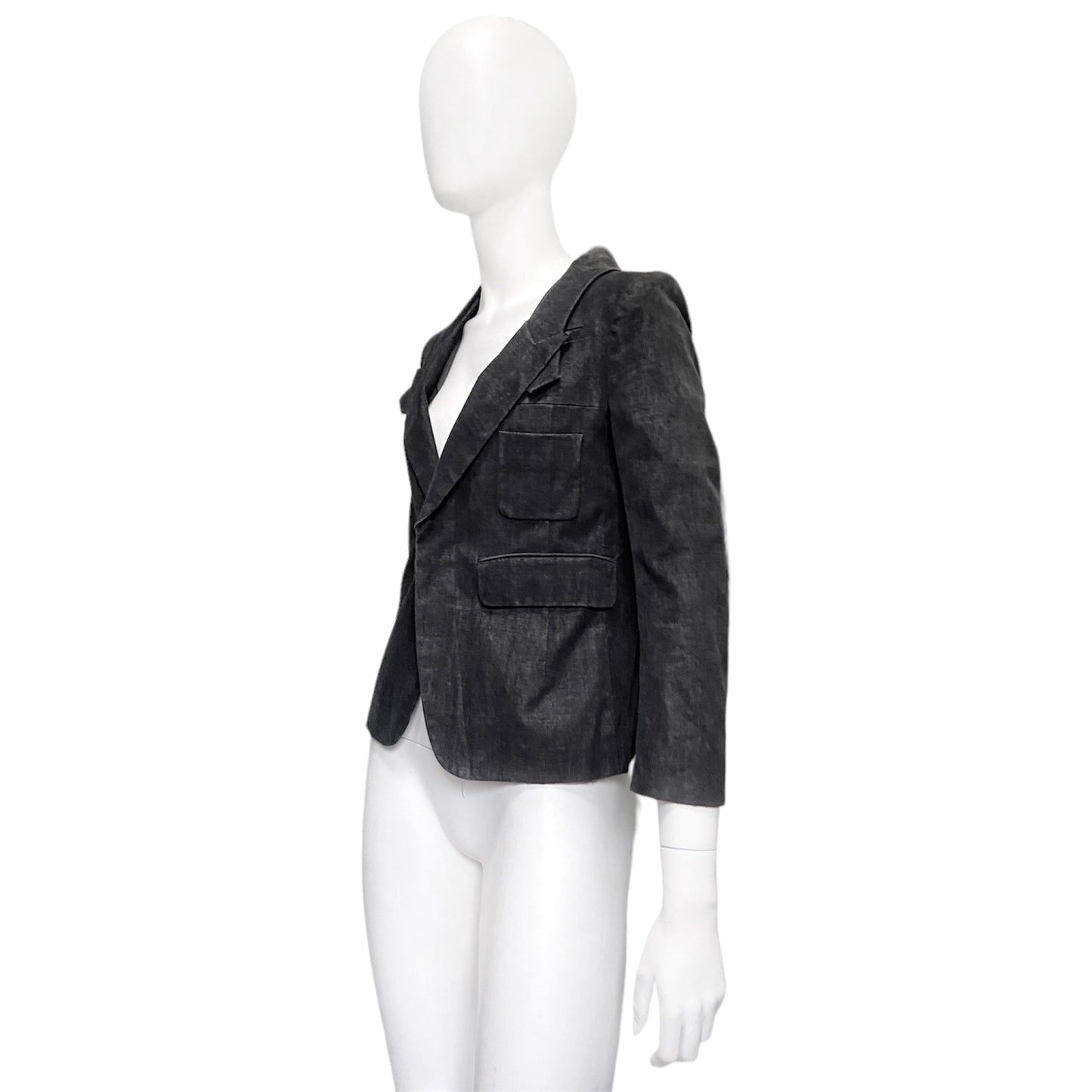 Undercover aw08 indigo dyed double lapel blazer 1