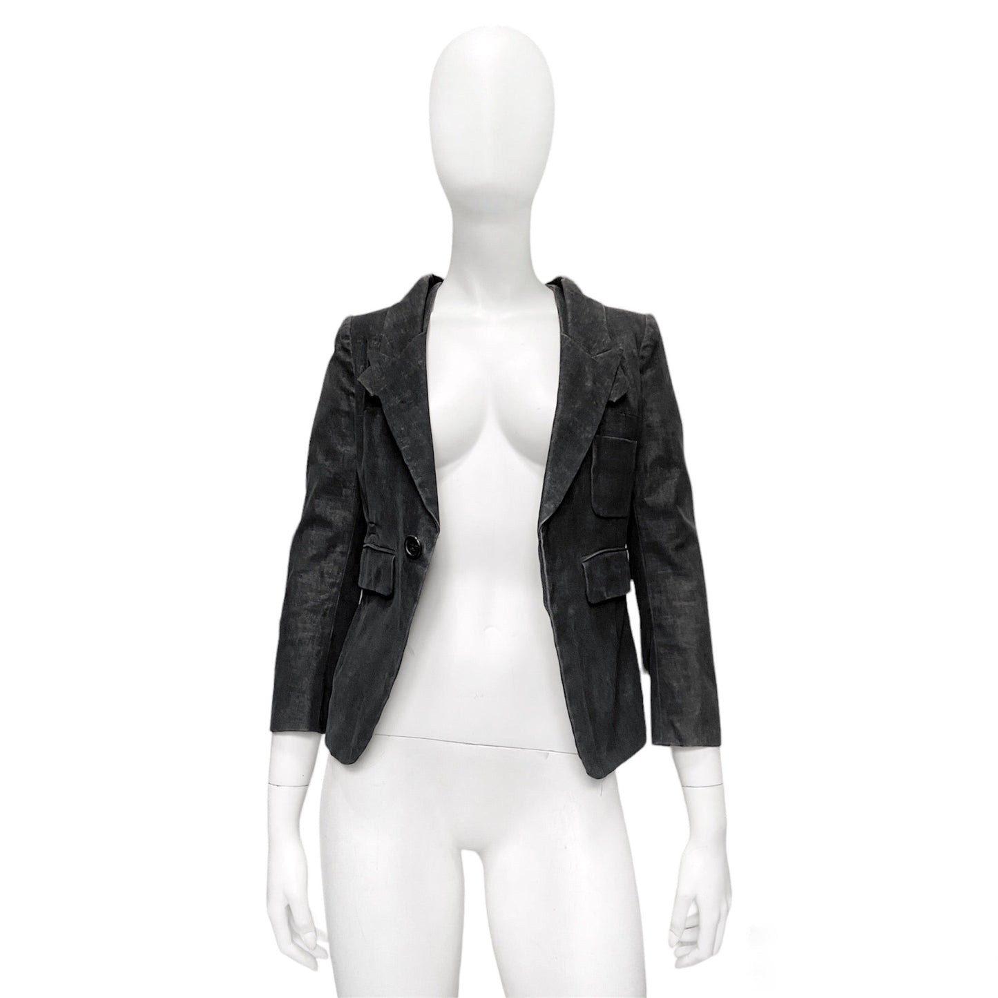 Undercover aw08 indigo dyed double lapel blazer 1