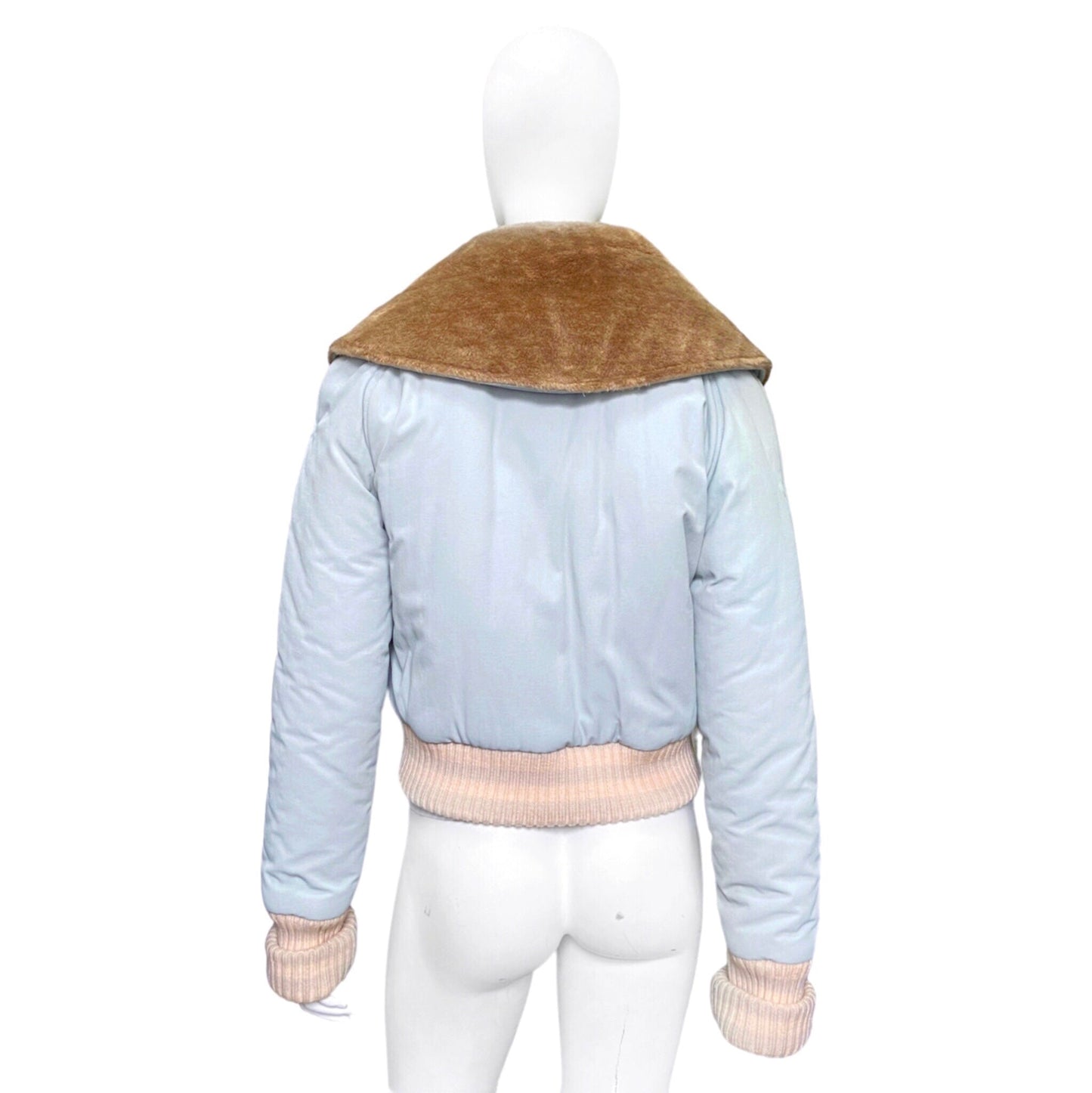 Chanel fall 2001 cropped ski jacket with fur lining 38