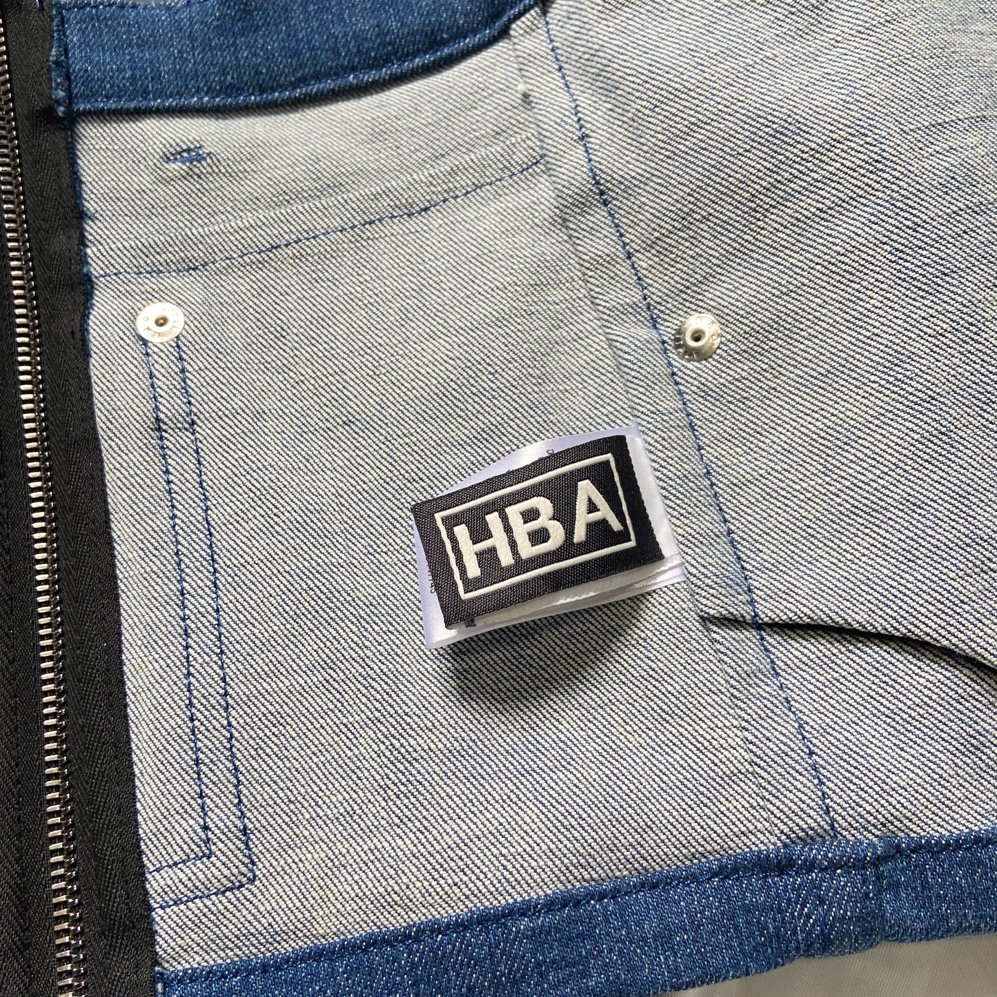 Hood By Air HBA ss16 deconstructed zipper blazer shirt jeans jacket S