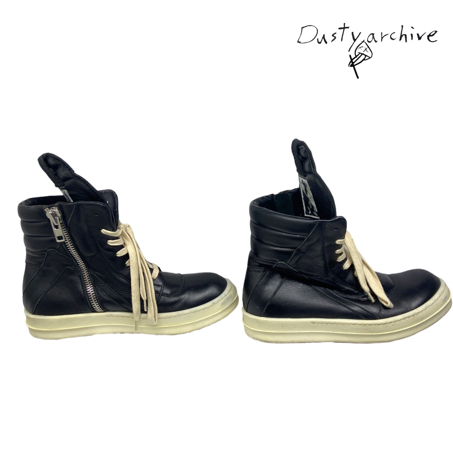 Rick owens black geobasket 38