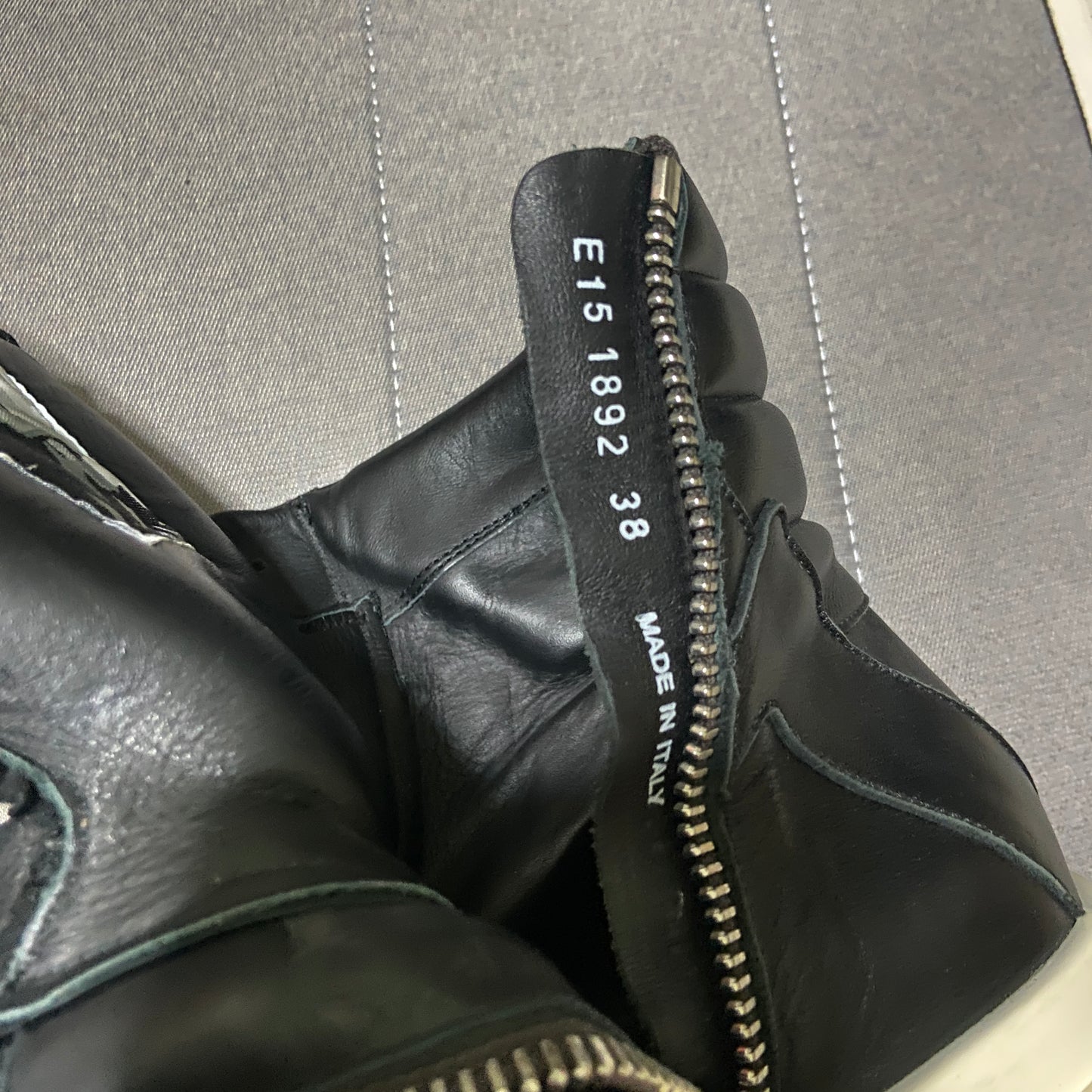 Rick owens black geobasket 38