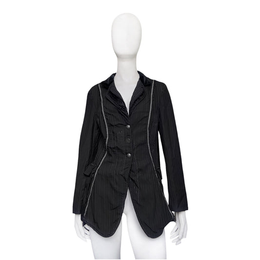 Marithé François Girbaud artisanal decorated blazer jacket 42