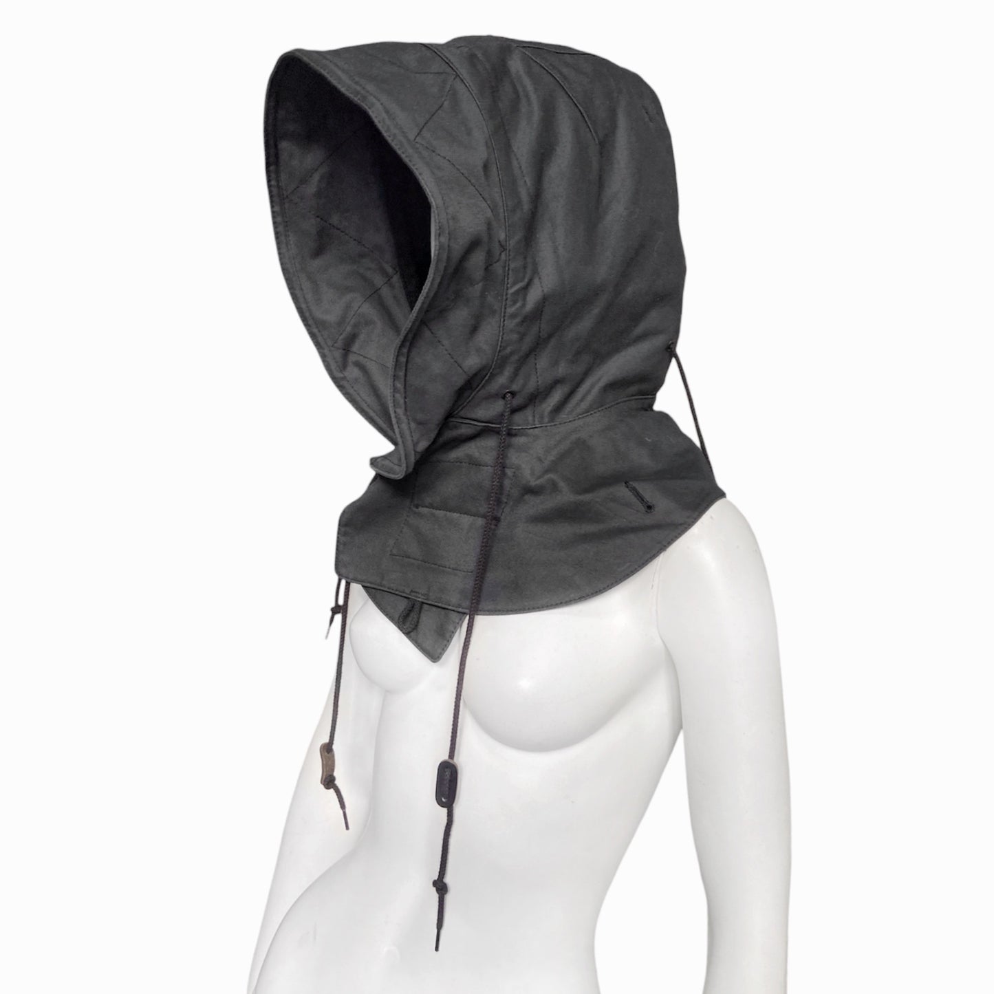 Junya Watanabe Fall 2010 pleated coat jacket with giant detachable hood