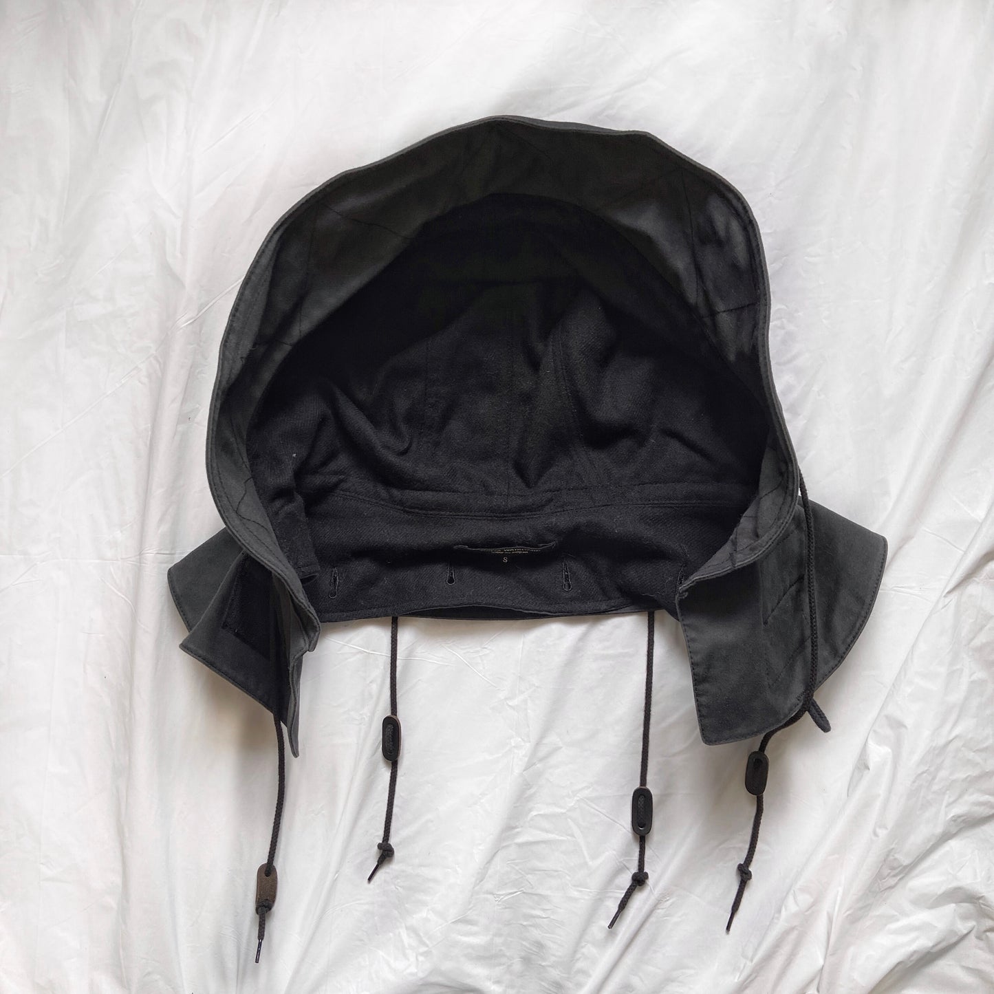 Junya Watanabe Fall 2010 pleated coat jacket with giant detachable hood