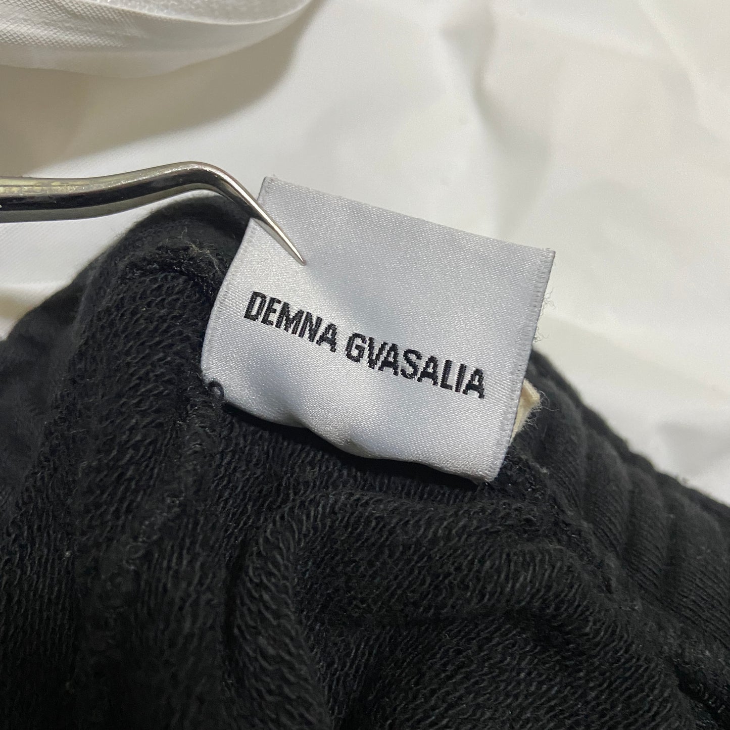 Vetements x champion tape sweatpants shorts with back slit L