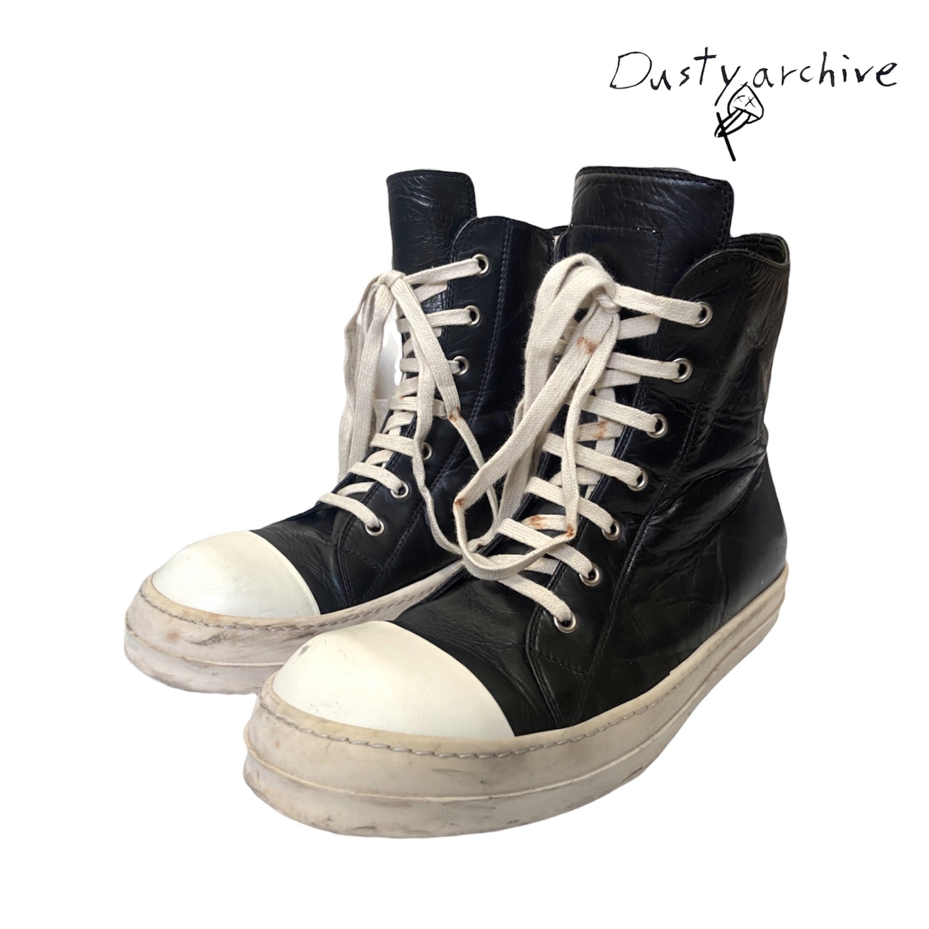 Rick owens leather ramones 41 – Dusty Archive