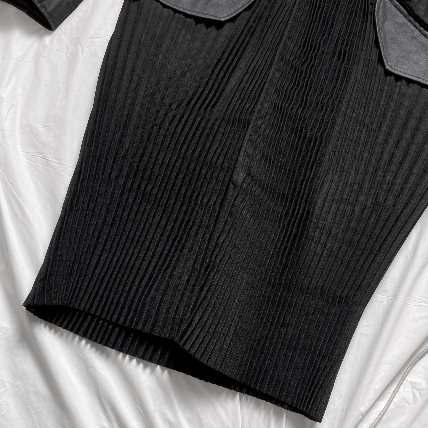 Junya Watanabe Fall 2010 pleated coat jacket with giant detachable hood