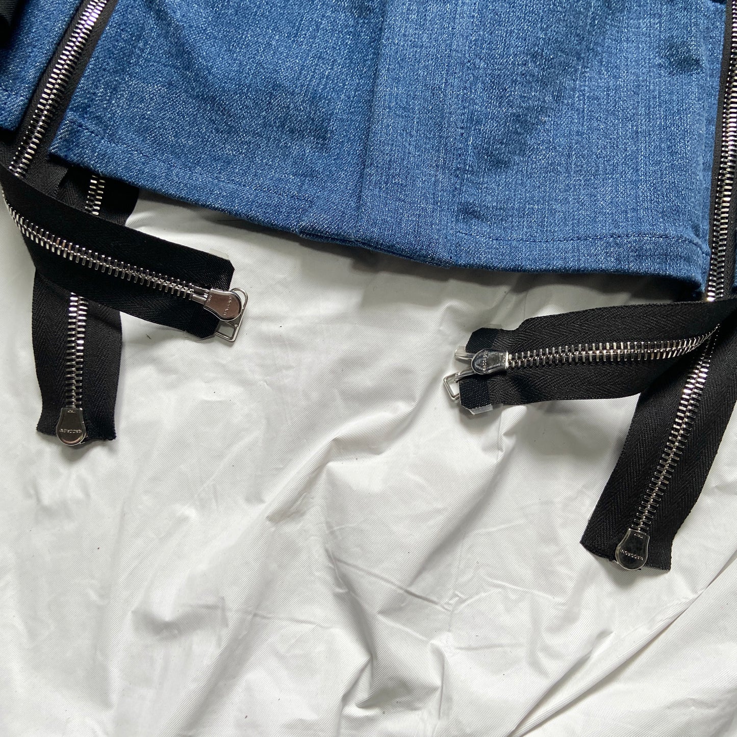 Hood By Air HBA ss16 deconstructed zipper blazer shirt jeans jacket S