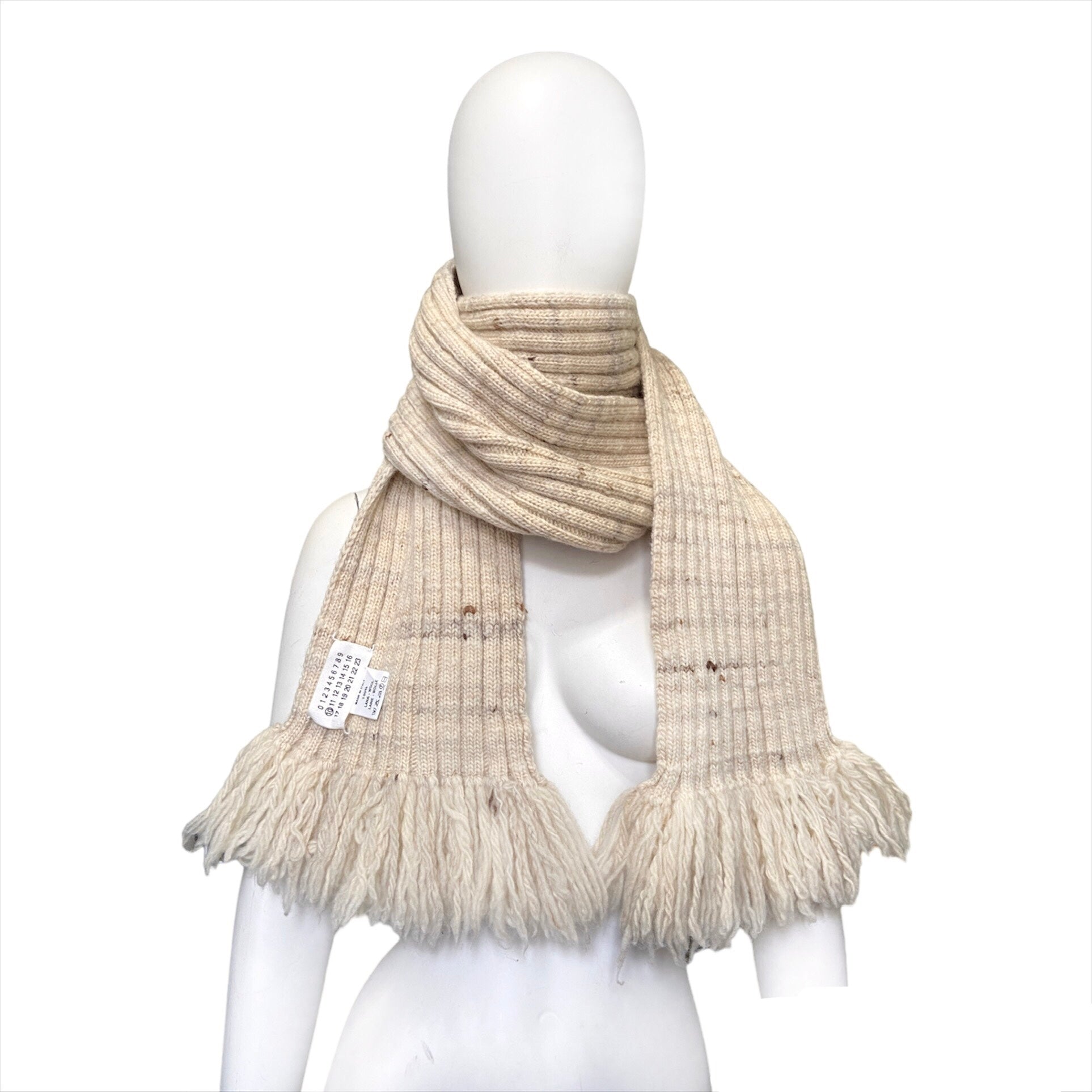 Maison Martin Margiela line 10 wool knit scarf by Miss Deanna