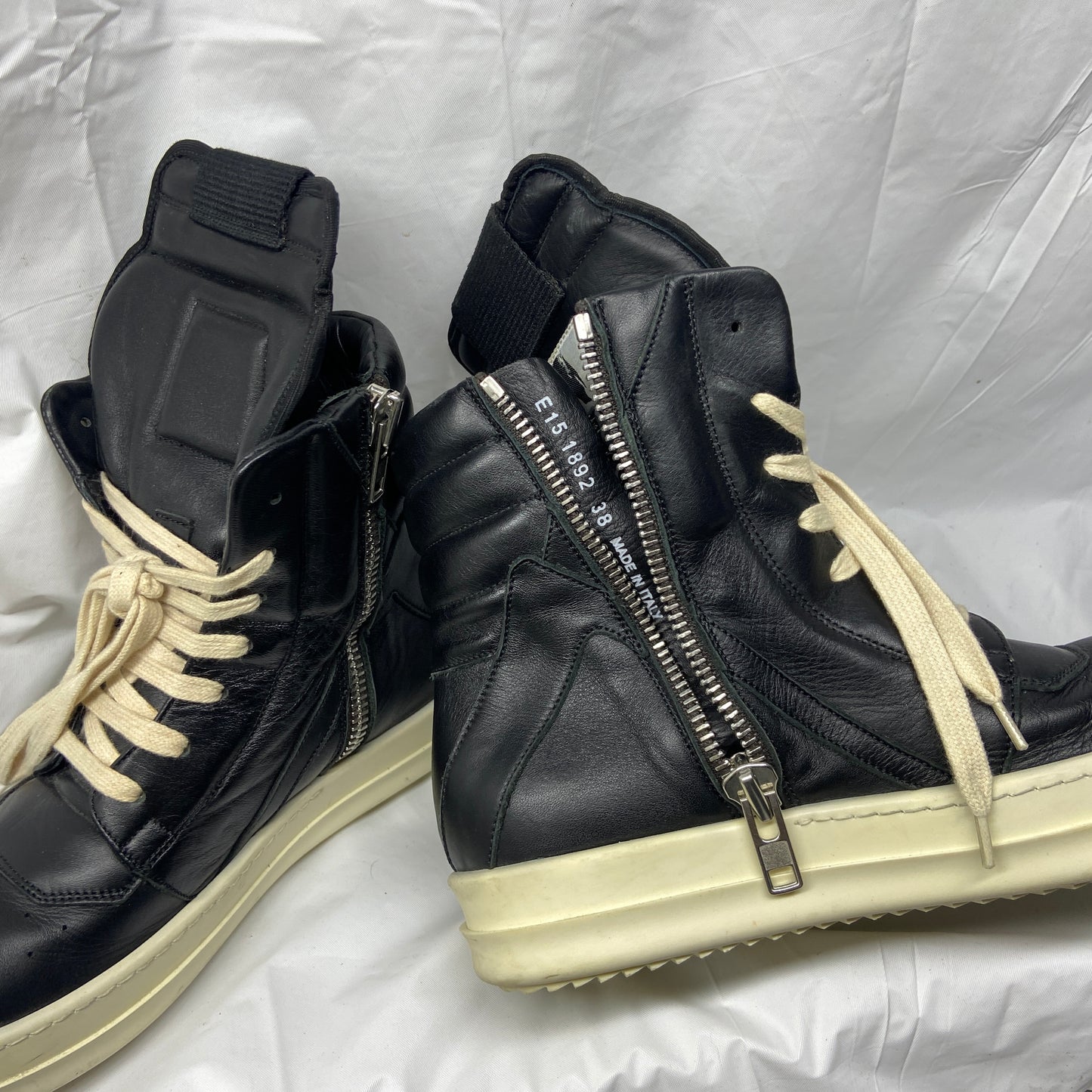 Rick owens black geobasket 38