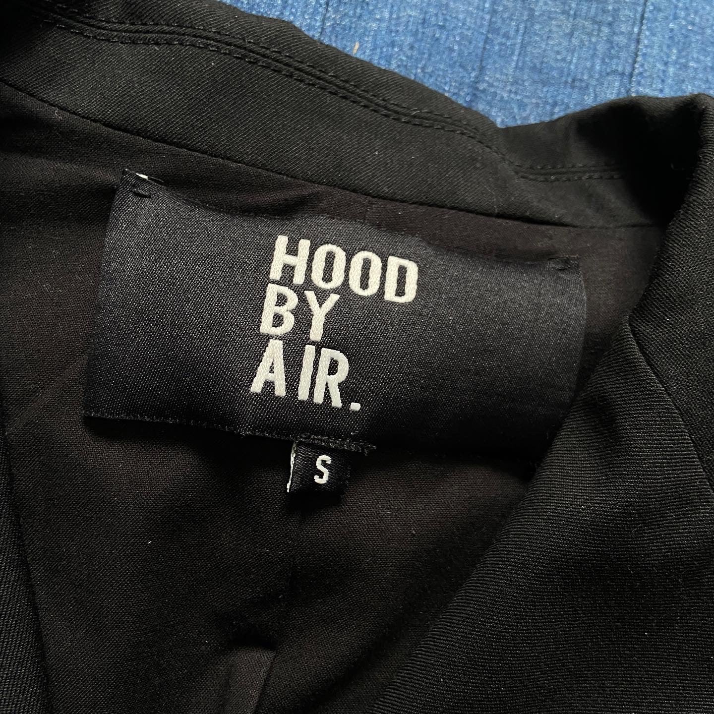 Hood By Air HBA ss16 deconstructed zipper blazer shirt jeans jacket S