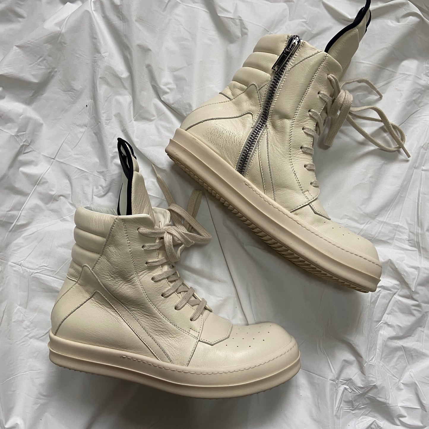 Rick owens milk white geobasket 40