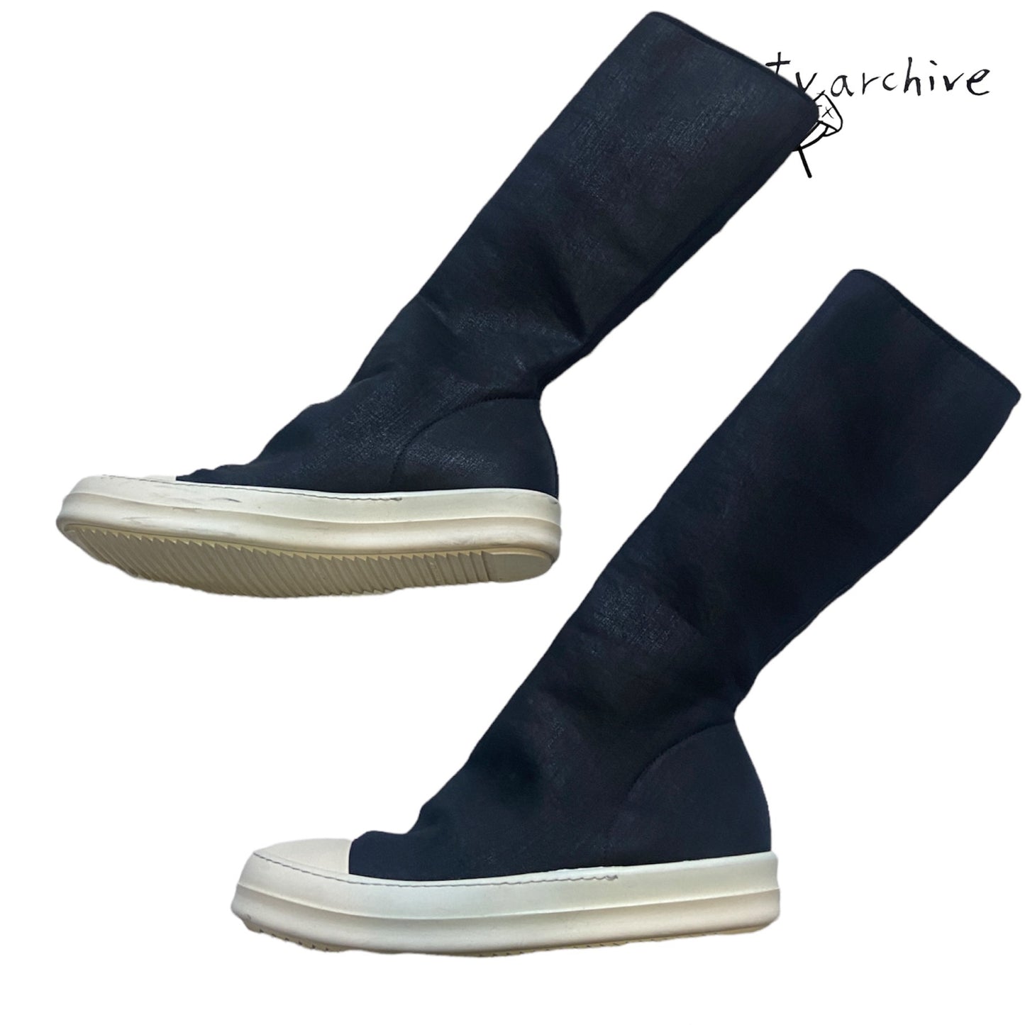Rick owens drkshdw waxed sock ramones 42