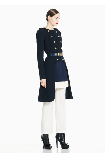 Alexander McQueen Pre-Fall 2011 Navy Double-Breasted Military Tail Coat 40