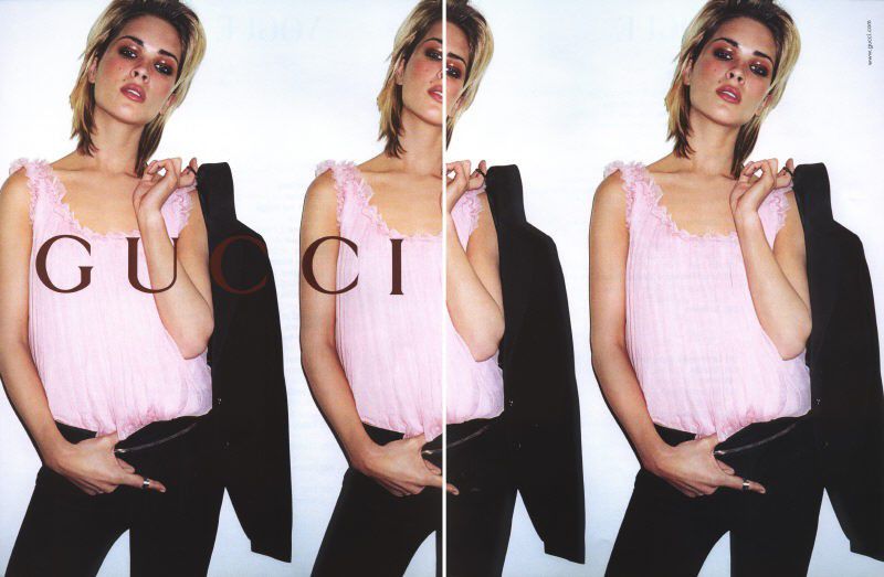 Gucci Fall 2001 Tom Ford 3-Buttoned Black Laine Wool Blazer Jacket Skirt Set 42&38