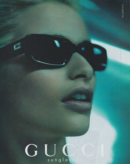Gucci Spring 1998 Tom Ford Campaign Navy Sunglasses