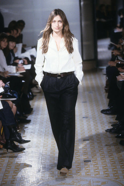 Hermès Fall 2001 Margiela White Collarless shirt