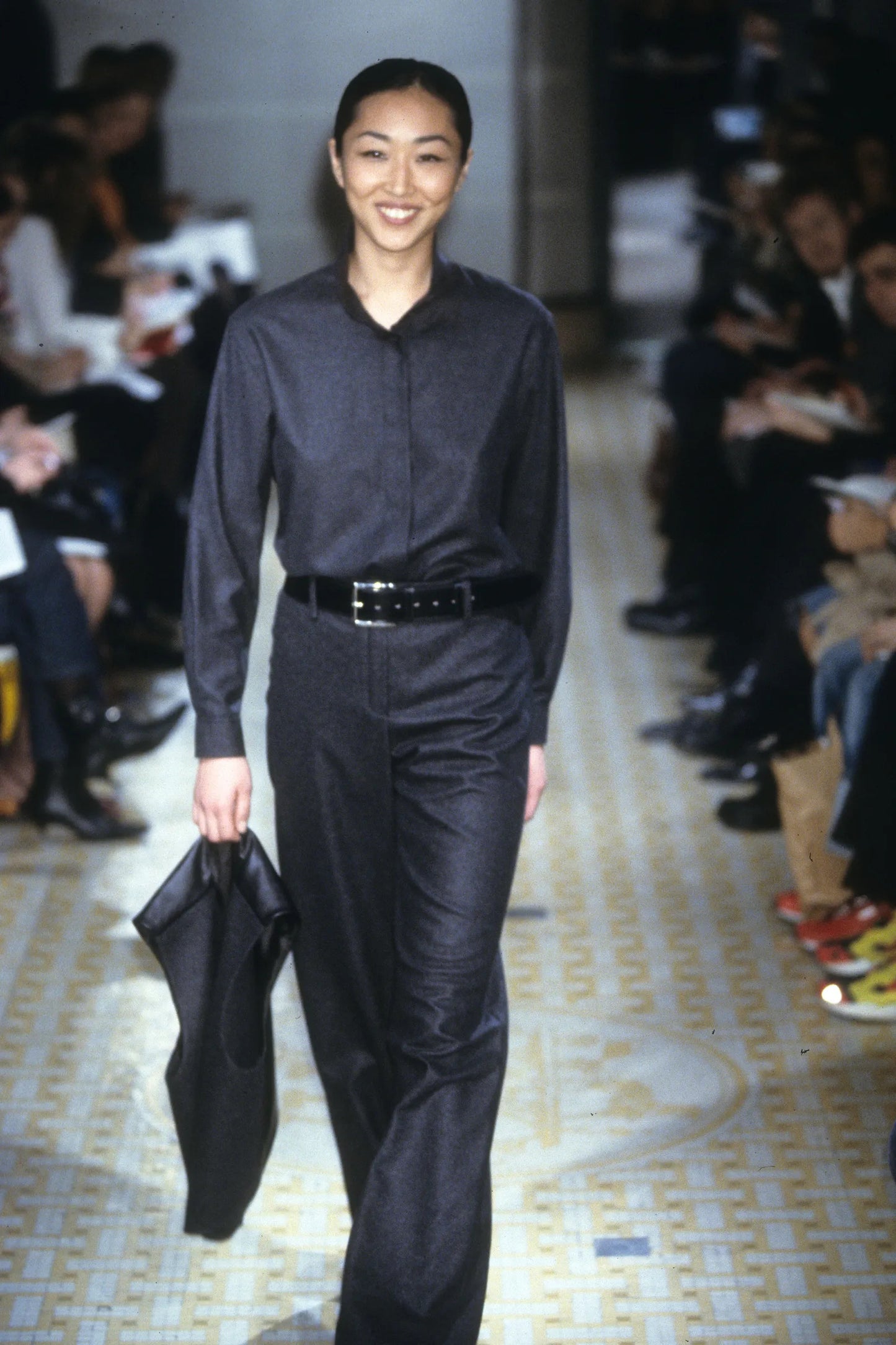 Hermès Fall 2001 Margiela White Collarless shirt