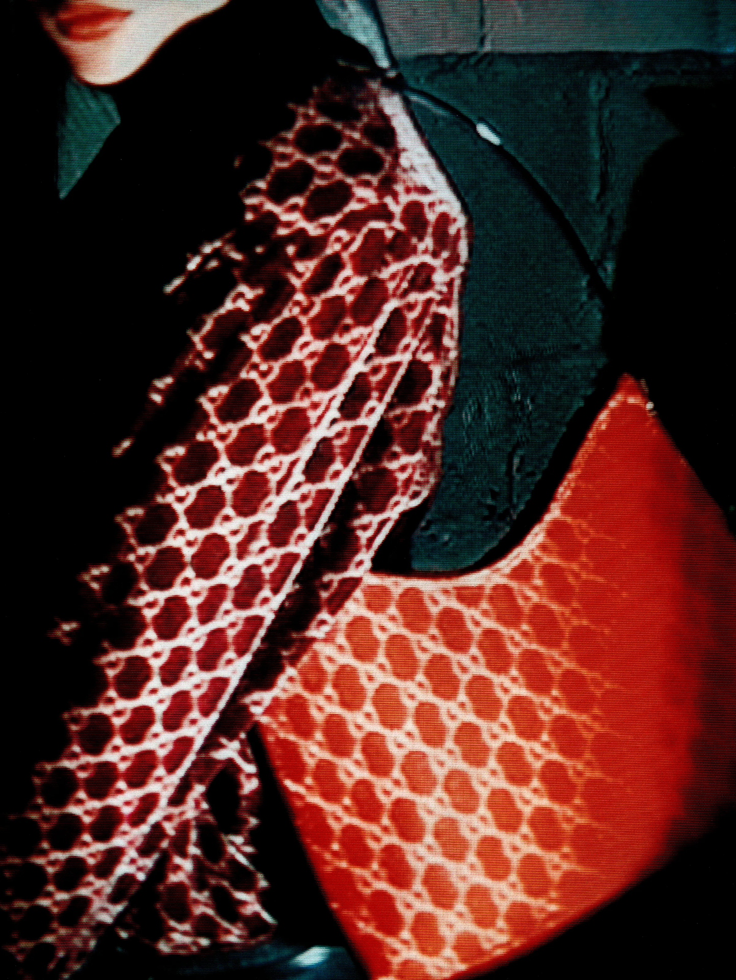 Gucci Fall 1997 Tom Ford Rihanna Red Monogram Velvet Handbag