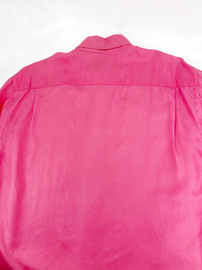 Gucci Fall 1997 Tom Ford Men’s Pink Silk Dress Shirt