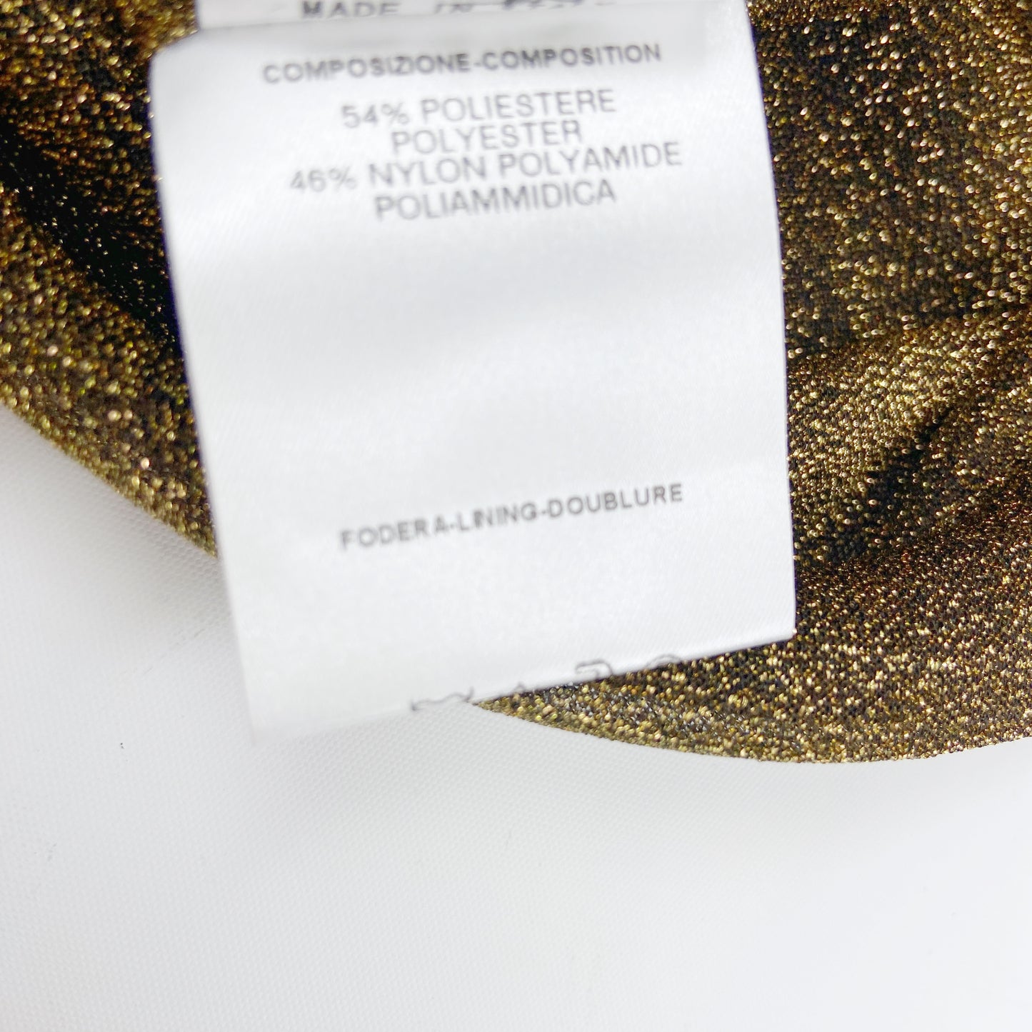 Gucci Fall 2000 Tom Ford Runway Gold Glitter Dress 38