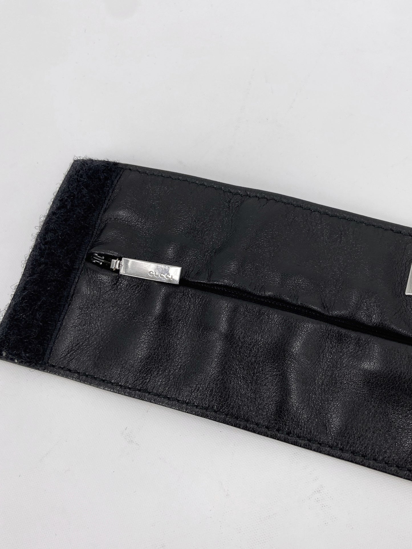 Gucci Tom Ford 90s Leather Zip Pouch Bracelet