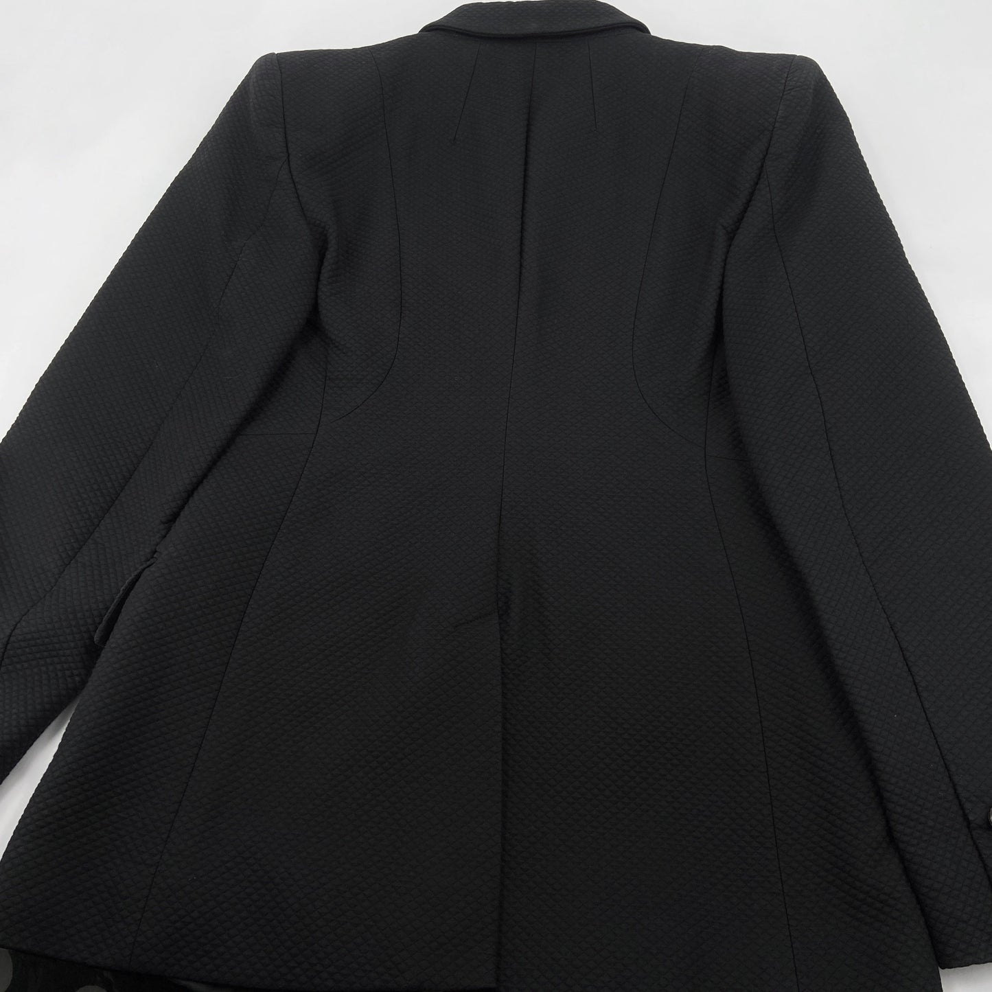 Gucci Fall 1996 Tom Ford Black Quilted Blazer Jacket Pants Suit 40